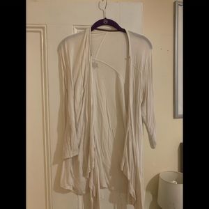 White open faced cardigan